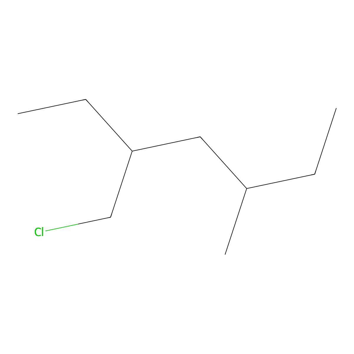 3-(Chloromethyl)-5-methylheptane molecular structure, CAS 1465589-10-9