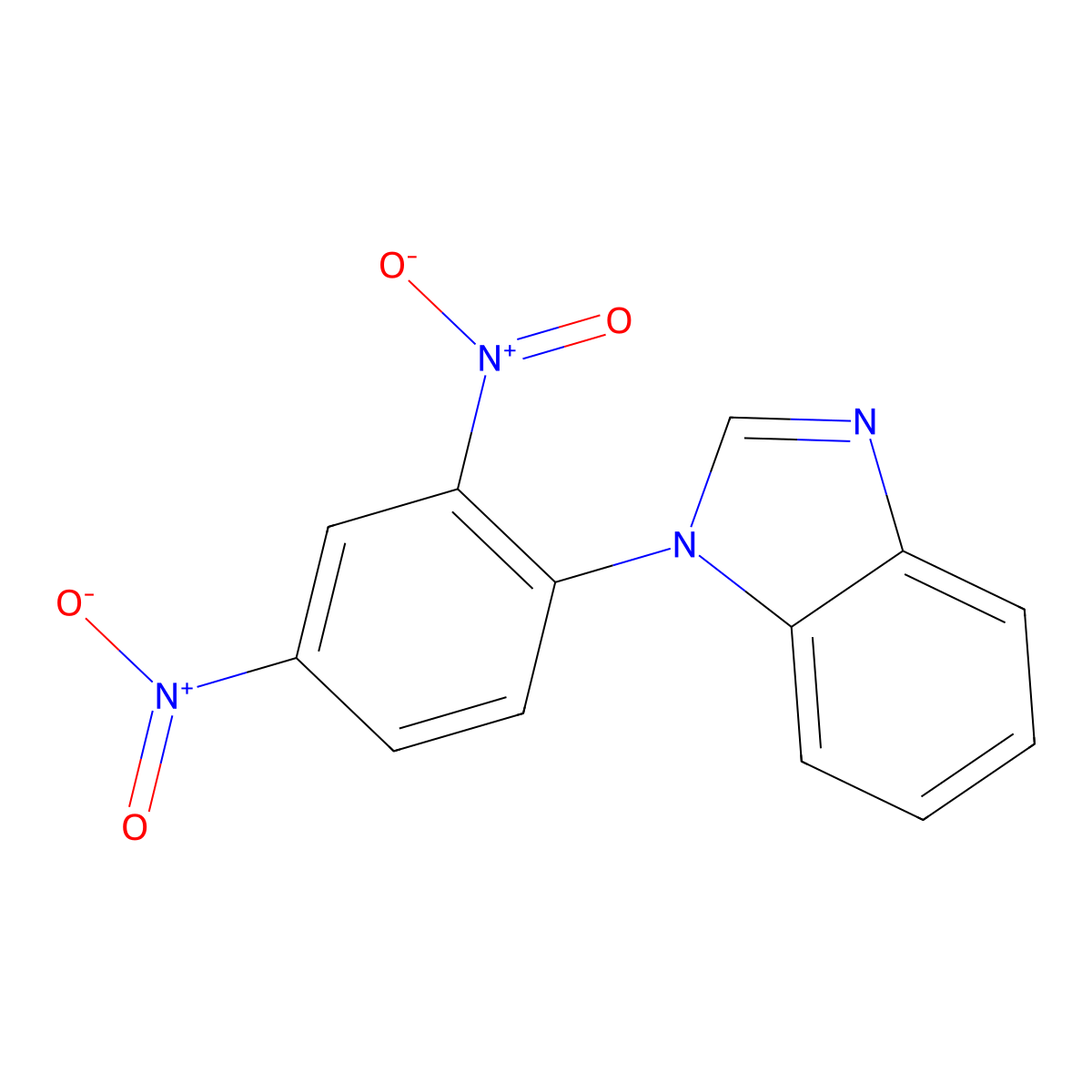 1-(2,4-Dinitrophenyl)benzimidazole molecular structure, CAS 14656-72-5