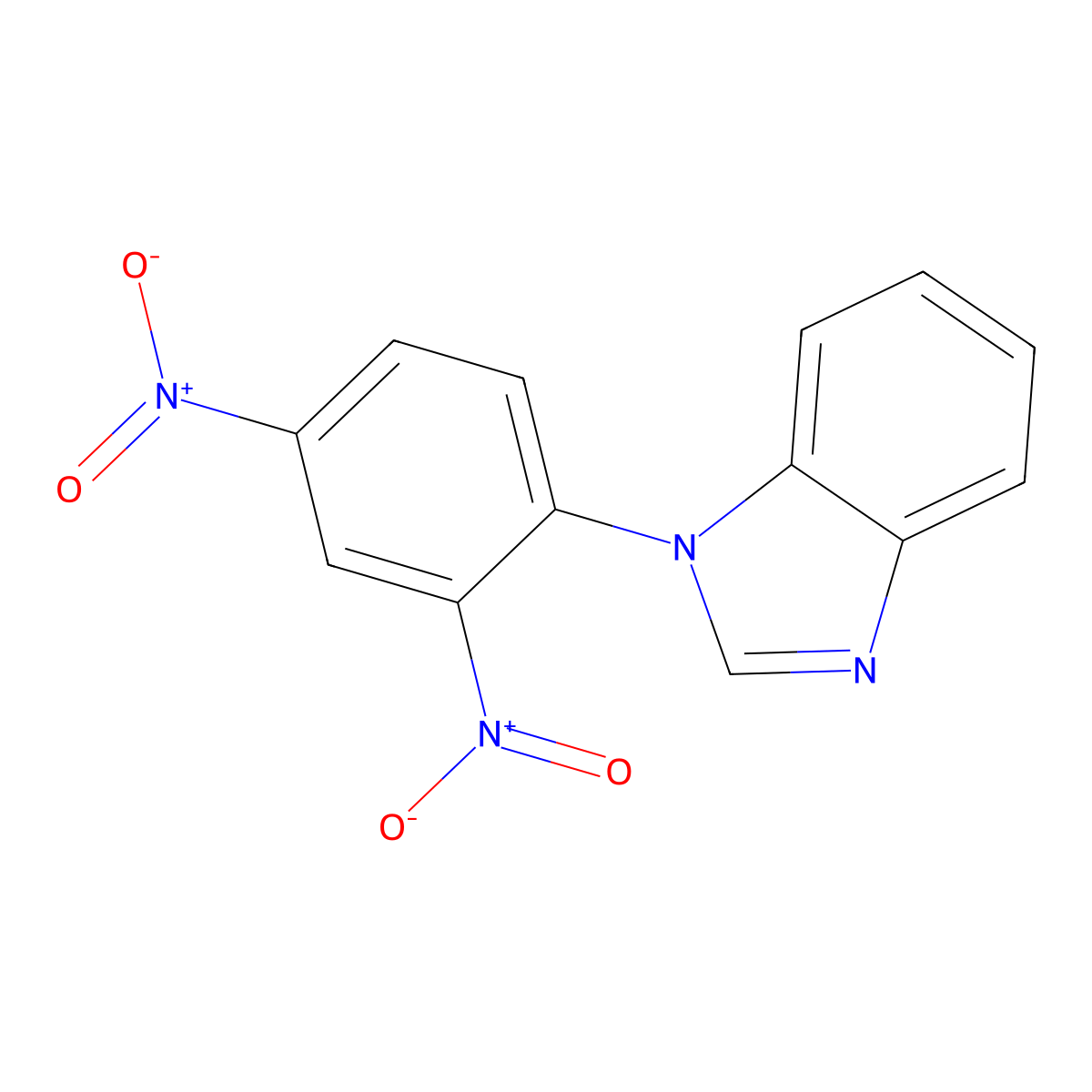 1-(2,4-Dinitrophenyl)benzimidazole molecular structure, CAS 14656-72-5