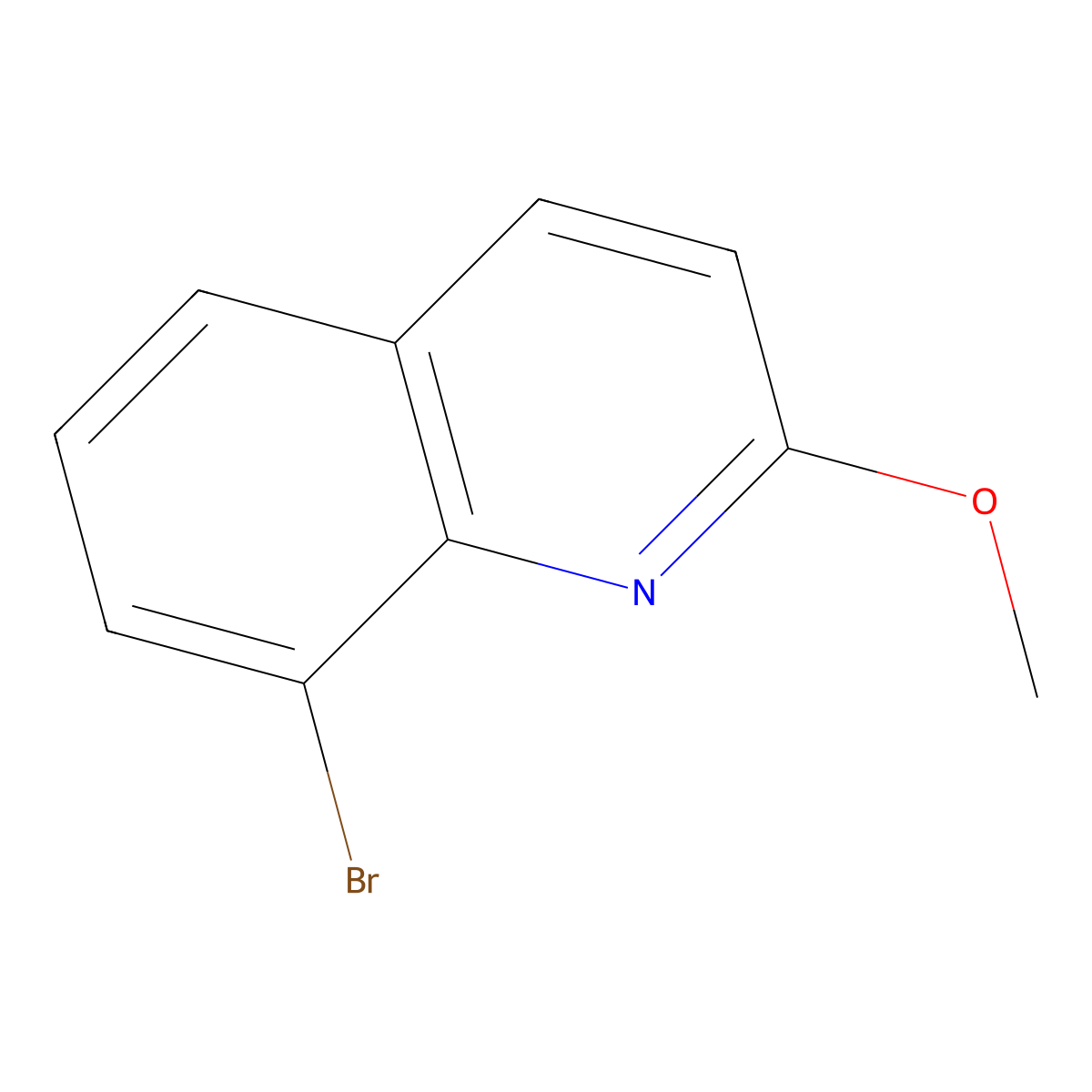 8-Bromo-2-methoxyquinoline molecular structure, CAS 146564-18-3