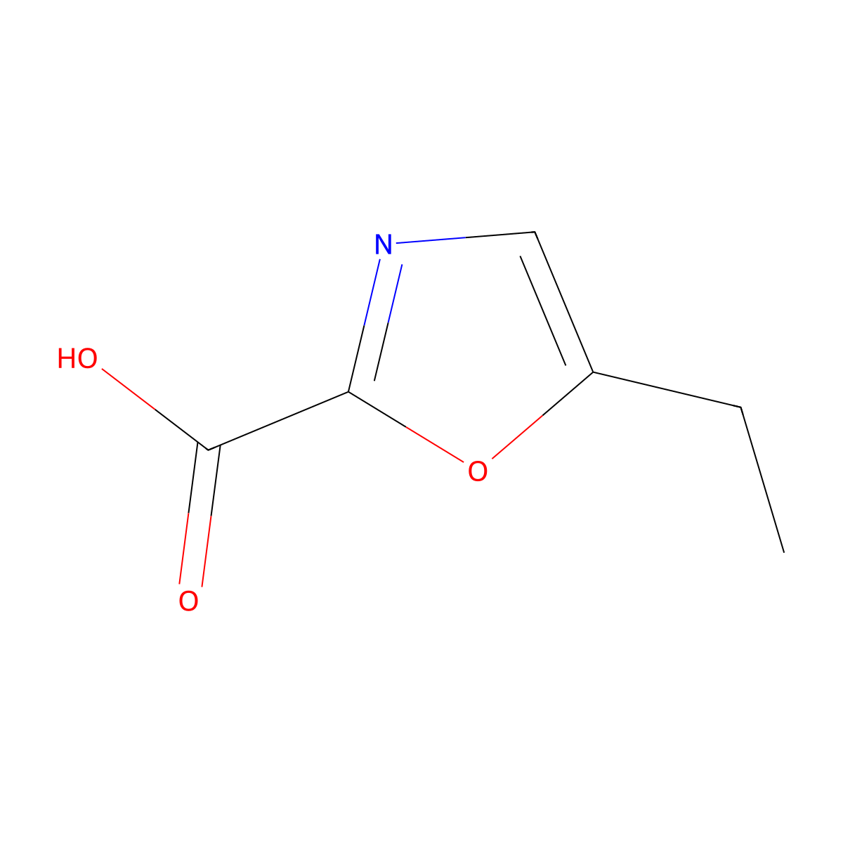 5-Ethyl-1,3-oxazole-2-carboxylic acid molecular structure, CAS 1465644-78-3