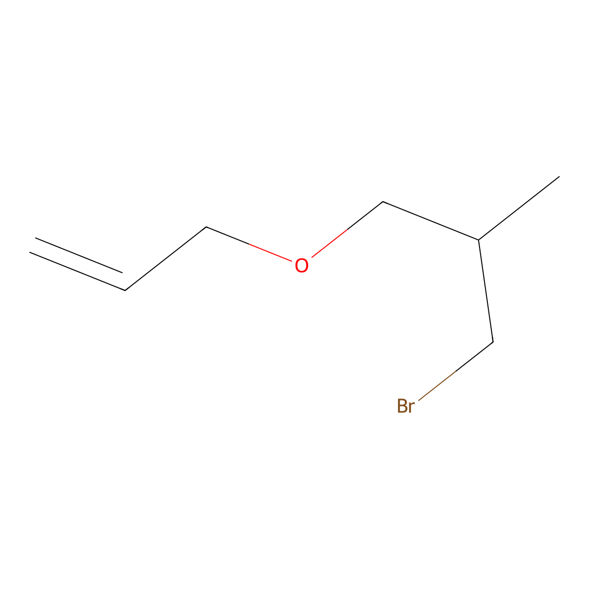 3-(3-Bromo-2-methylpropoxy)prop-1-ene molecular structure, CAS 1465654-08-3