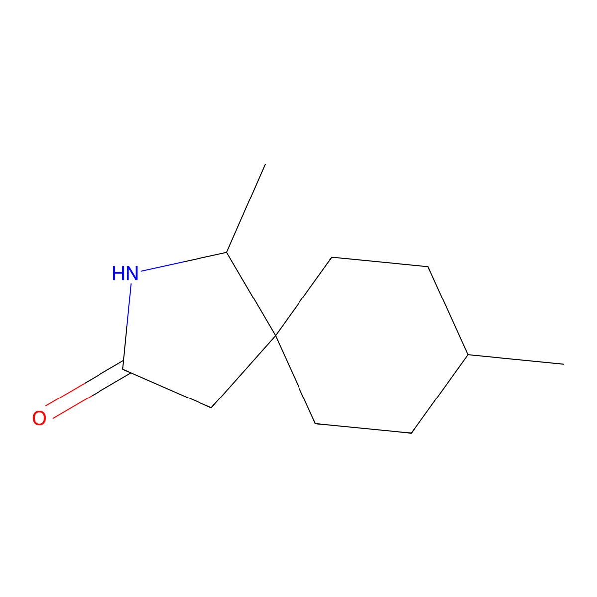 1,8-Dimethyl-2-azaspiro[4.5]decan-3-one molecular structure, CAS 1465677-75-1