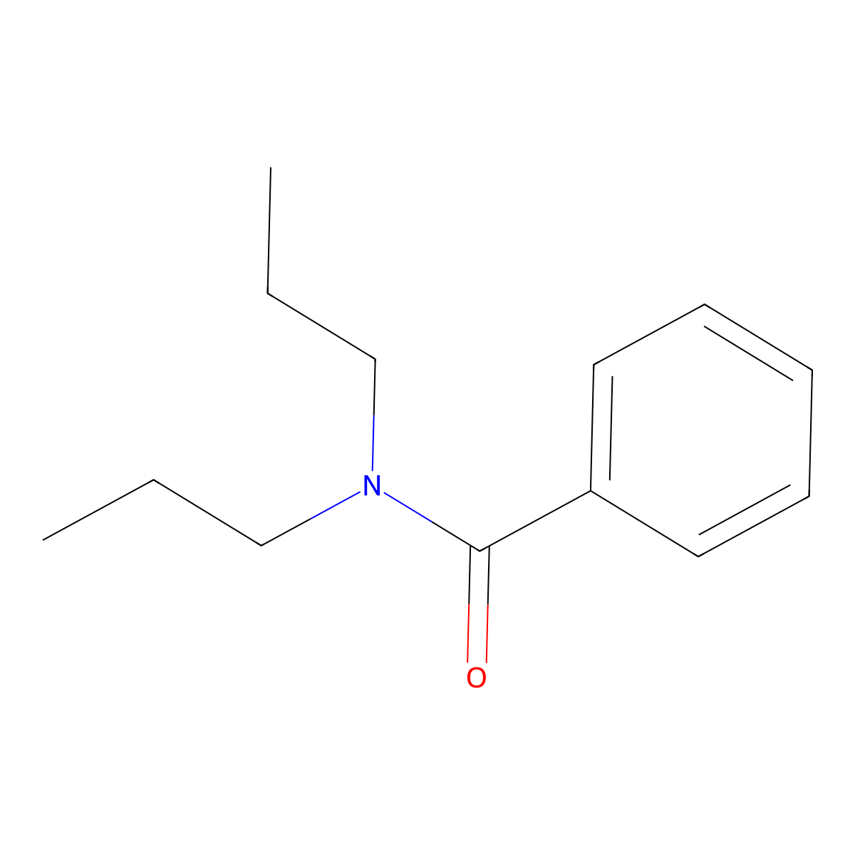 Benzamide, N,N-dipropyl- molecular structure, CAS 14657-86-4