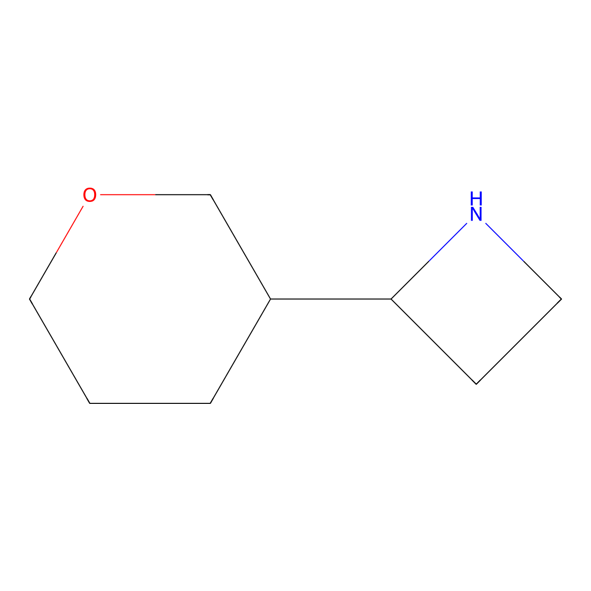 2-(Oxan-3-yl)azetidine molecular structure, CAS 1465712-97-3