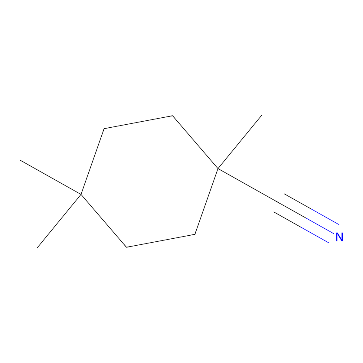 1,4,4-Trimethylcyclohexane-1-carbonitrile molecular structure, CAS 1465736-03-1