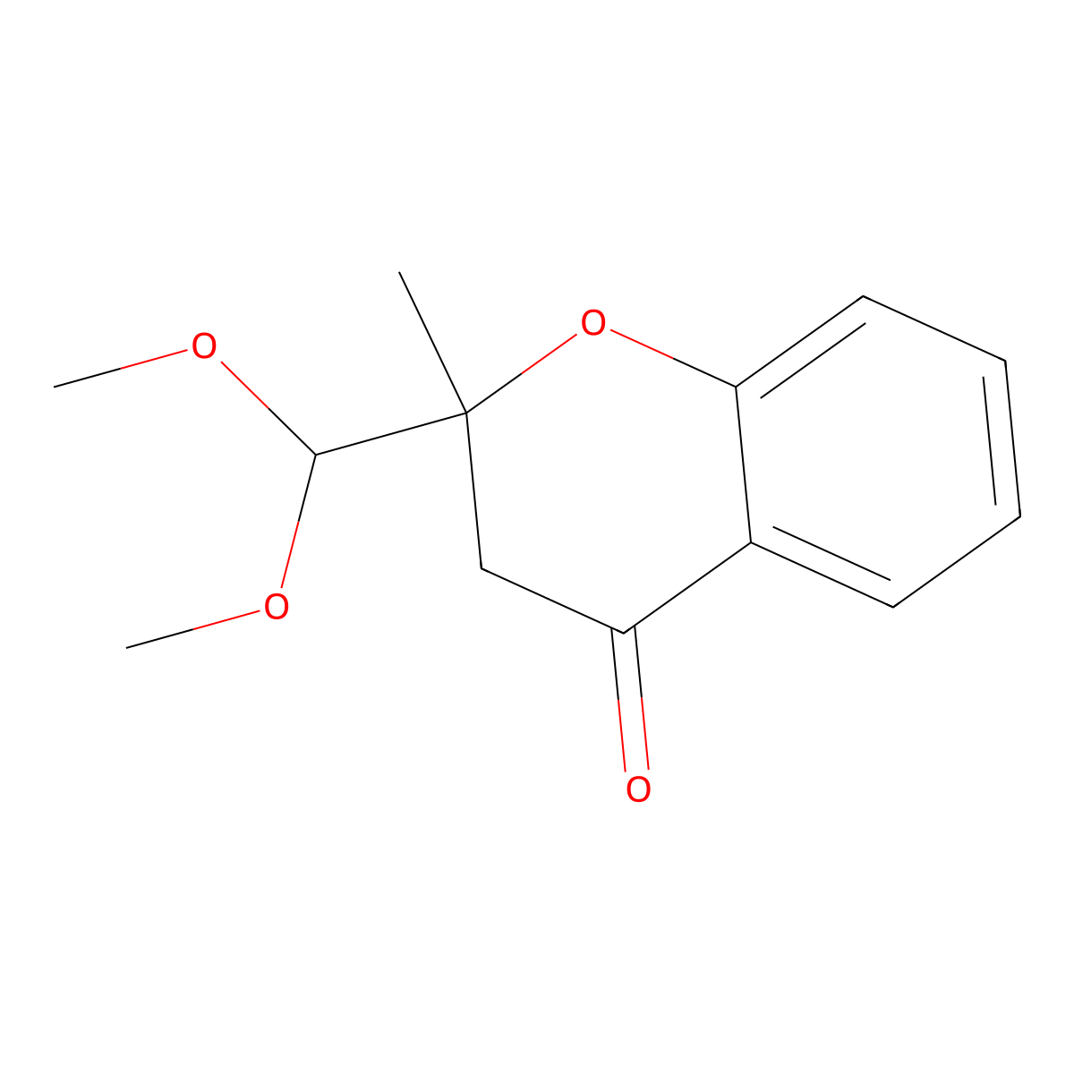 2-(Dimethoxymethyl)-2-methylchroman-4-one molecular structure, CAS 146575-56-6