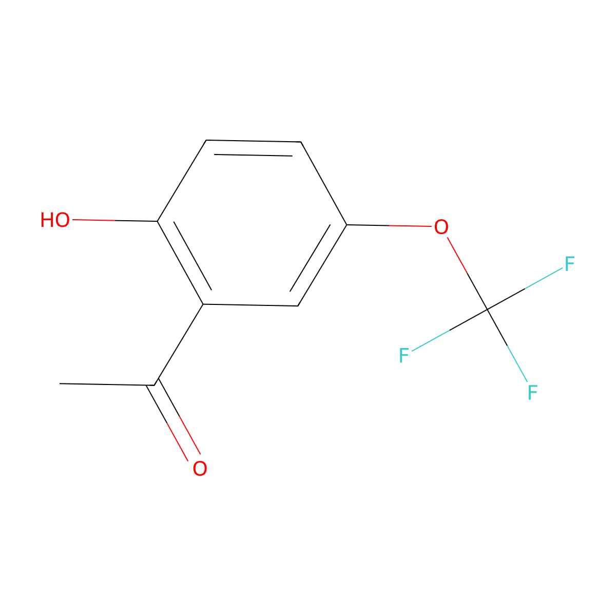 2'-Hydroxy-5'-(trifluoromethoxy)acetophenone molecular structure, CAS 146575-64-6