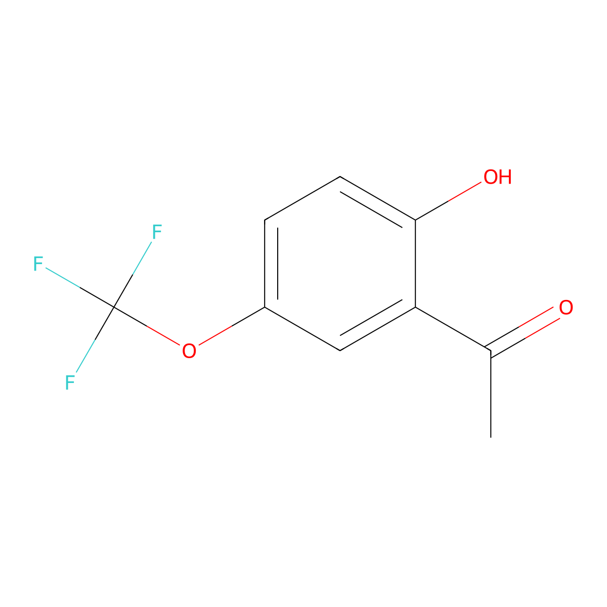2'-Hydroxy-5'-(trifluoromethoxy)acetophenone molecular structure, CAS 146575-64-6