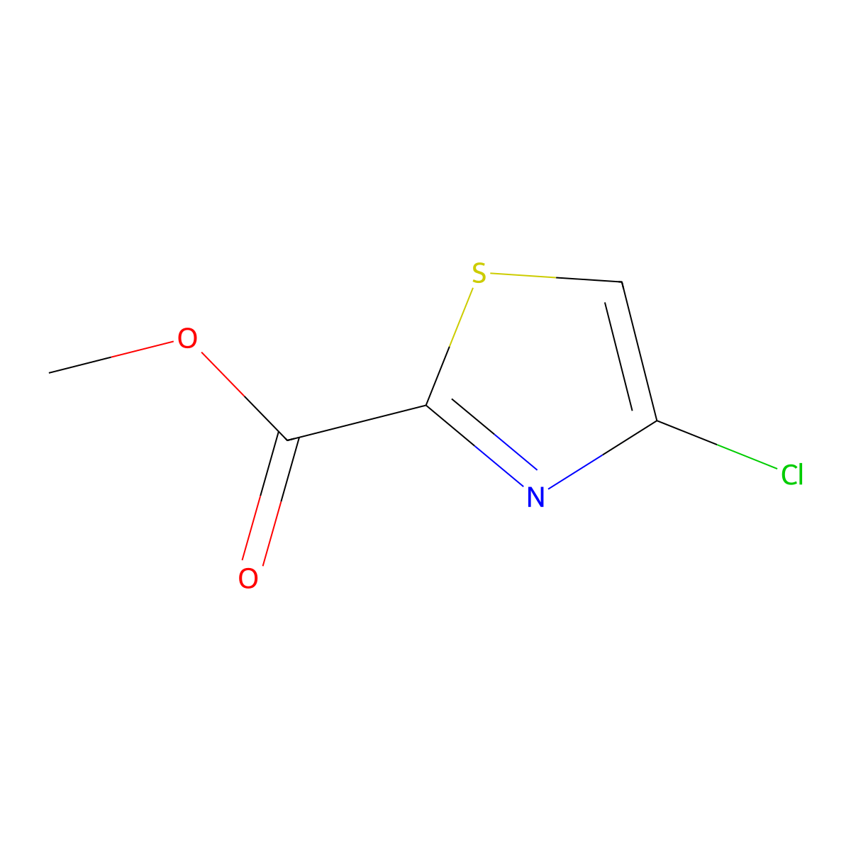 Methyl 4-chlorothiazole-2-carboxylate molecular structure, CAS 1465782-87-9