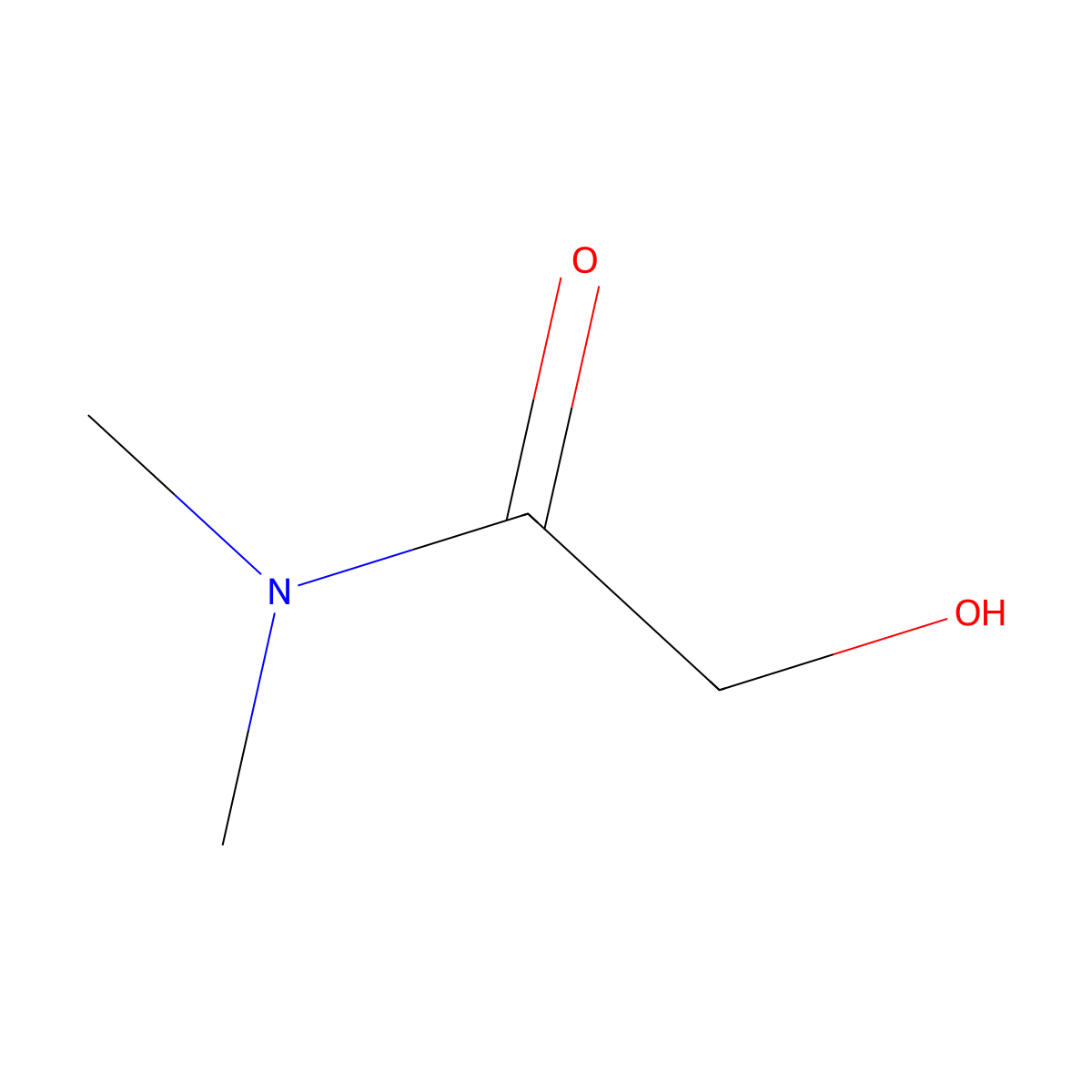 2-Hydroxy-N,N-dimethylacetamide molecular structure, CAS 14658-93-6