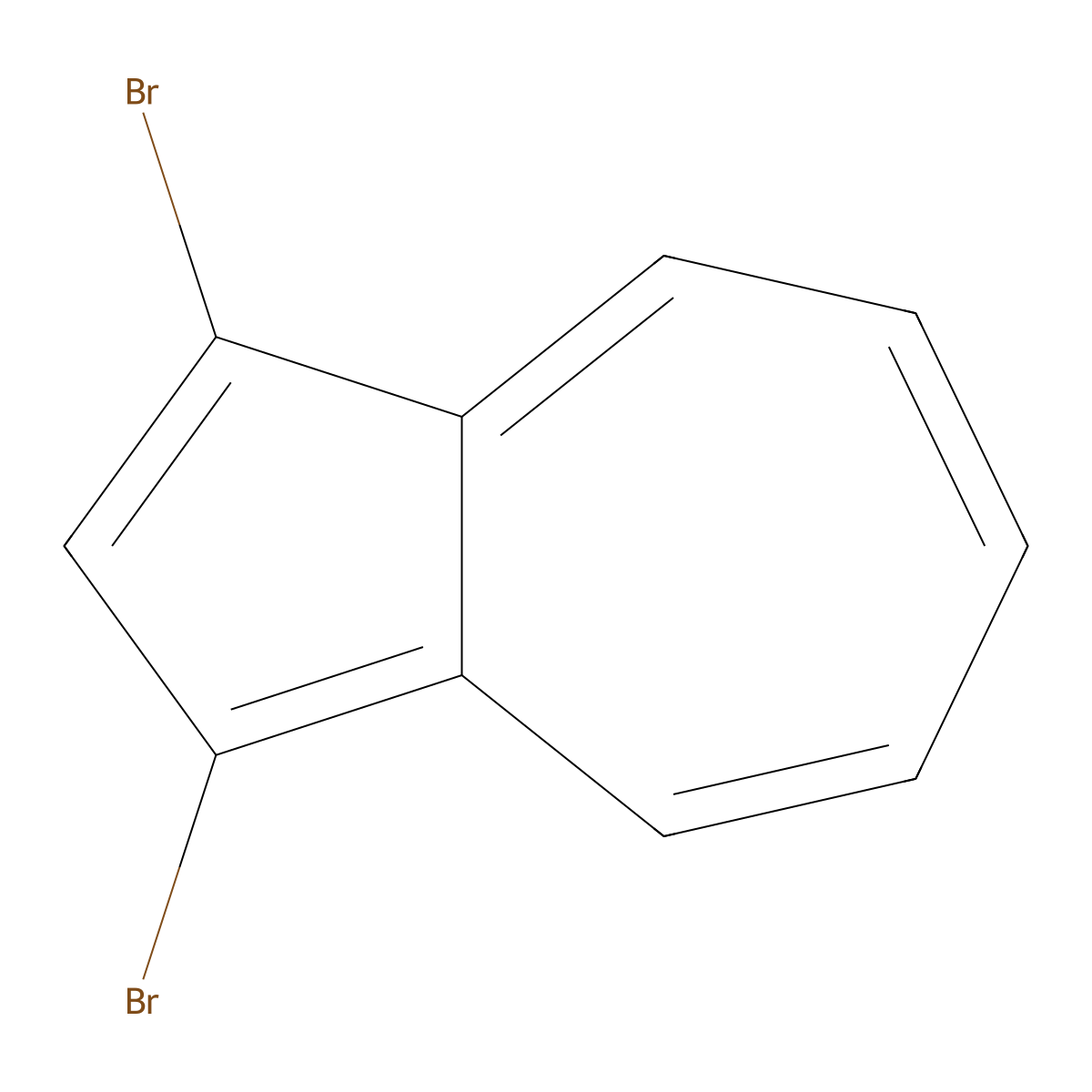 1,3-Dibromoazulene molecular structure, CAS 14658-95-8
