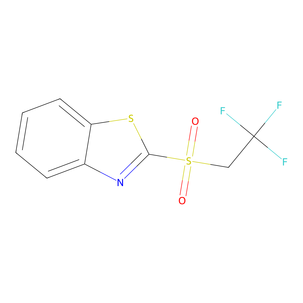 2-((2,2,2-Trifluoroethyl)sulfonyl)benzo[d]thiazole molecular structure, CAS 1465812-79-6