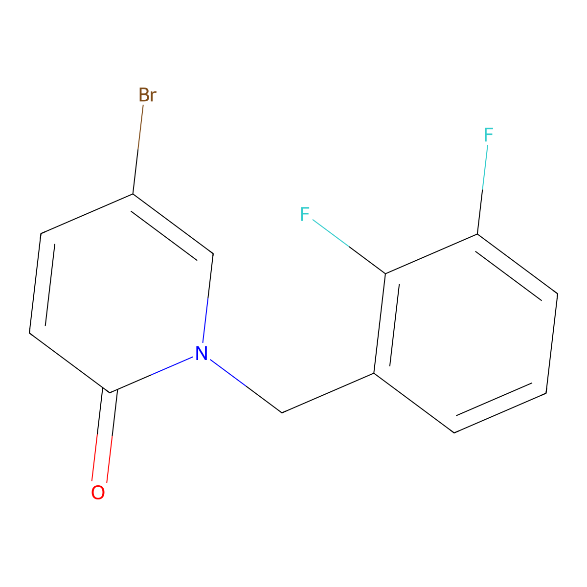 5-Bromo-1-[(2,3-difluorophenyl)methyl]-2(1H)-pyridinone molecular structure, CAS 1465821-41-3