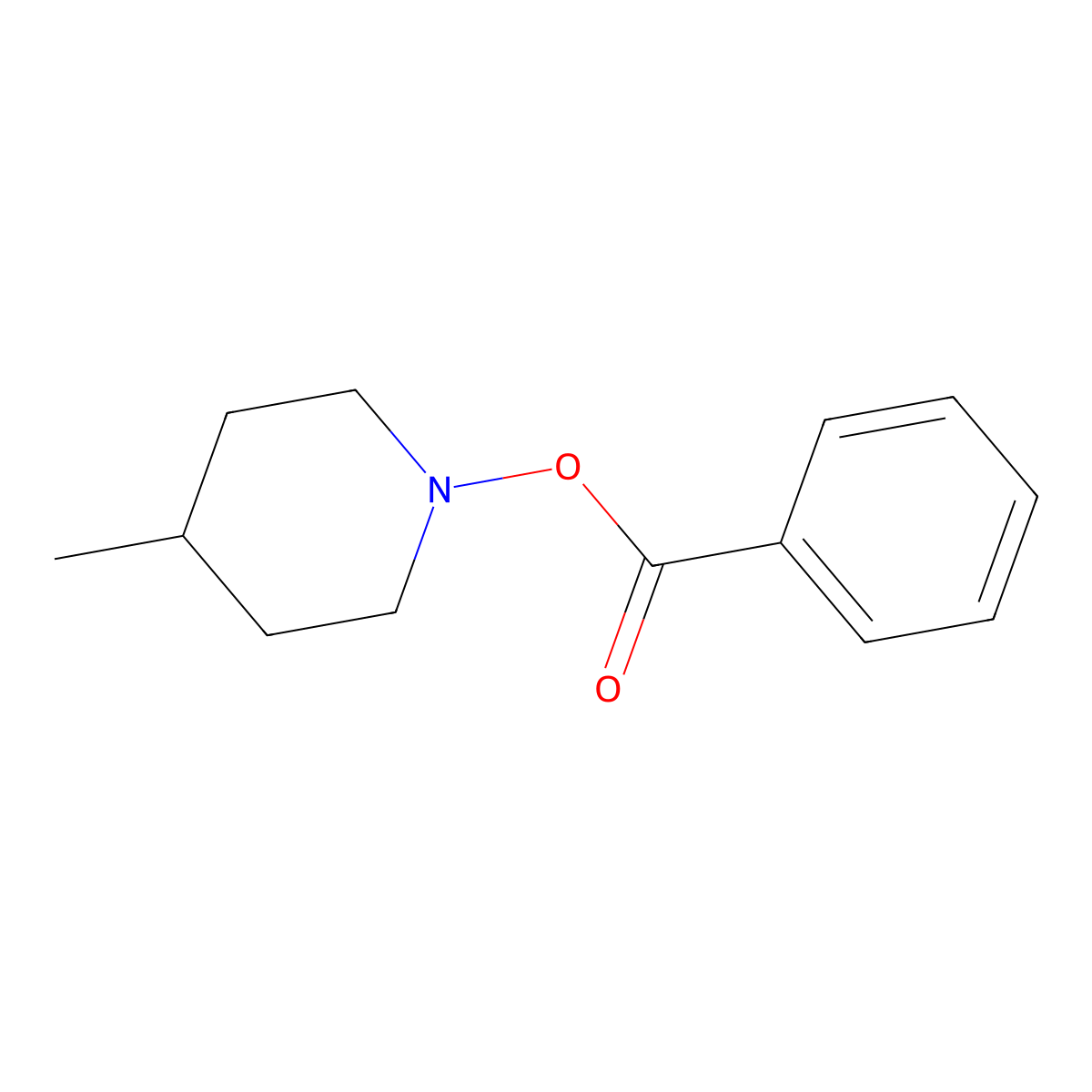 4-Methylpiperidin-1-yl benzoate molecular structure, CAS 1465827-62-6