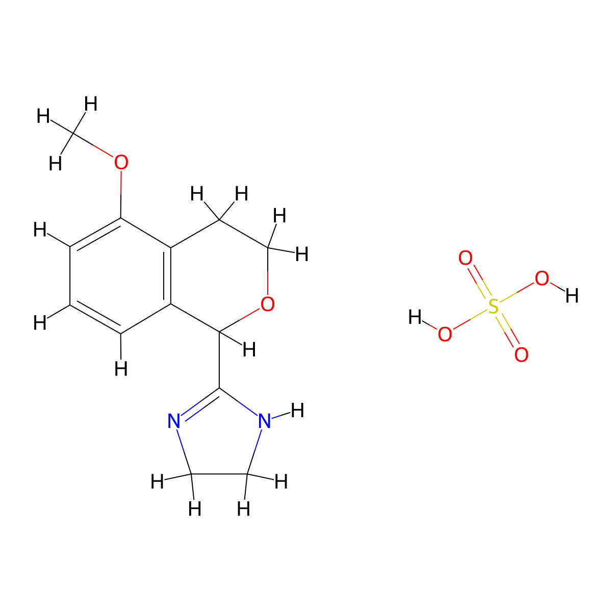 Tasipimidine Sulfate molecular structure, CAS 1465908-73-9