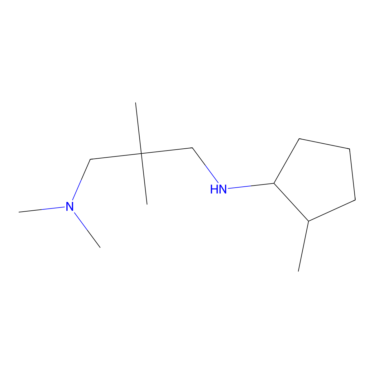 N-[3-(dimethylamino)-2,2-dimethylpropyl]-2-methylcyclopentan-1-amine molecular structure, CAS 1465971-92-9