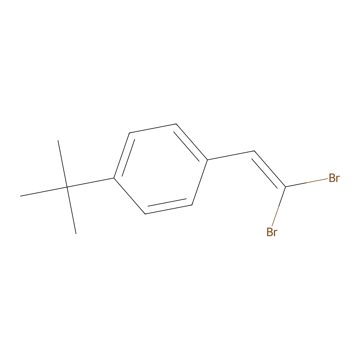 1-(Tert-butyl)-4-(2,2-dibromovinyl)benzene molecular structure, CAS 1465990-79-7