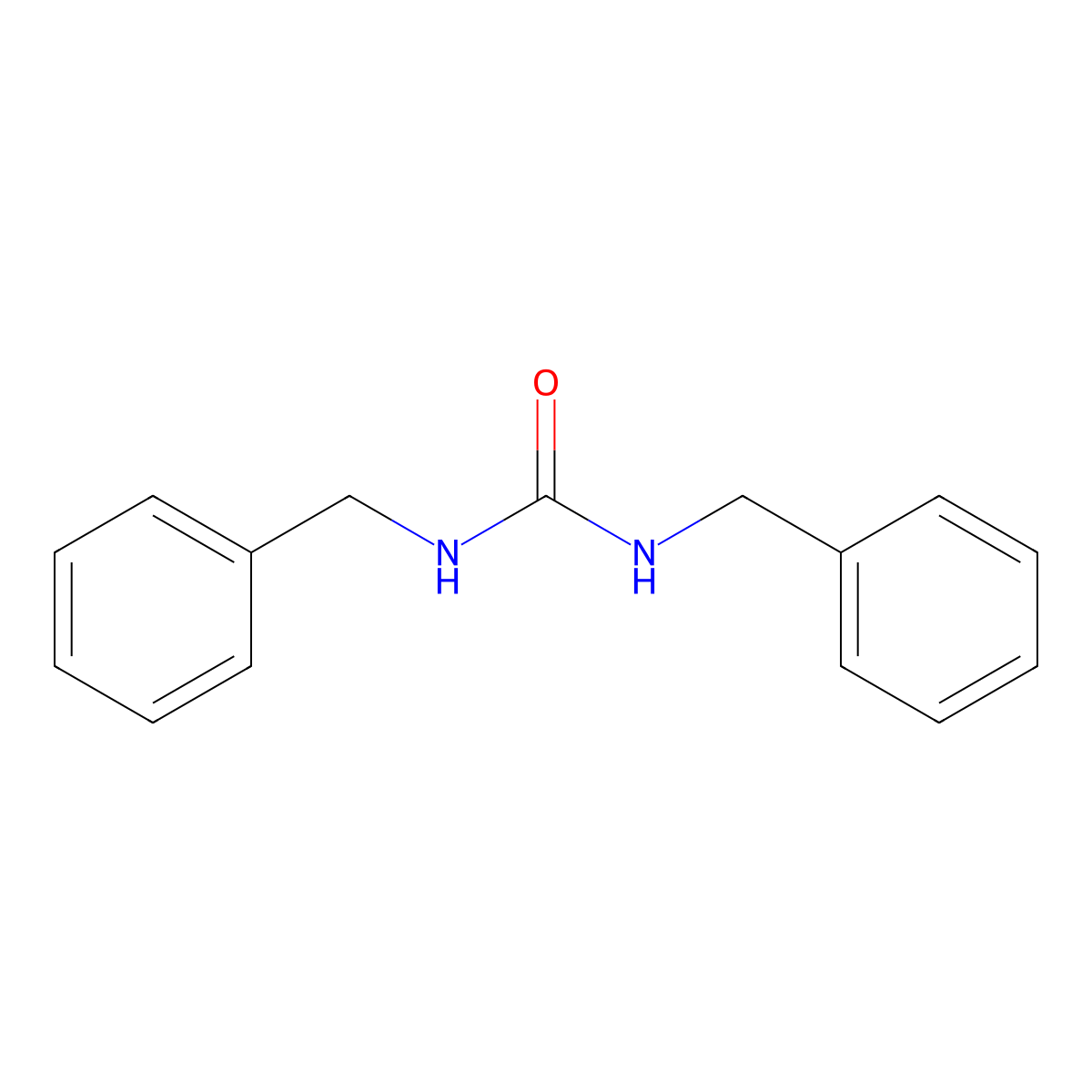 Urea, N,N'-bis(phenylmethyl)- molecular structure, CAS 1466-67-7
