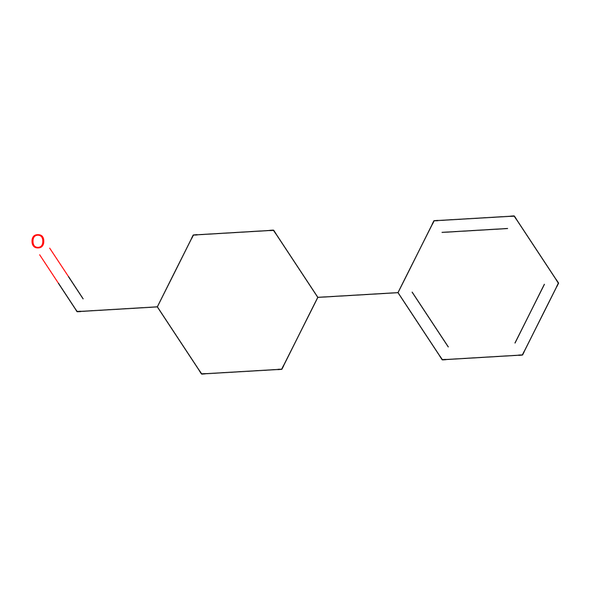 4-Phenylcyclohexane-1-carbaldehyde molecular structure, CAS 1466-74-6
