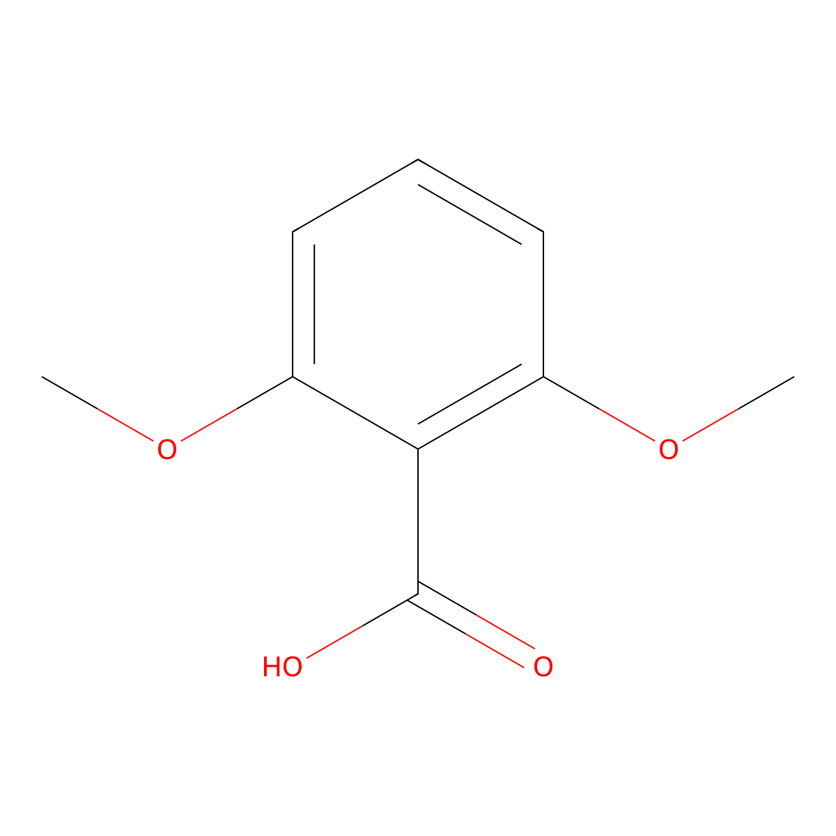 2,6-Dimethoxybenzoic Acid molecular structure, CAS 1466-76-8