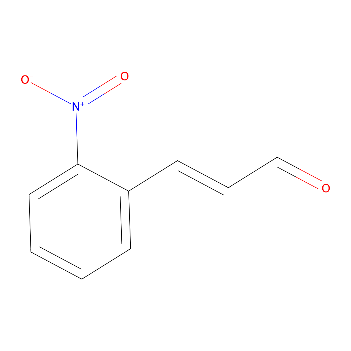 2-Nitrocinnamaldehyde molecular structure, CAS 1466-88-2