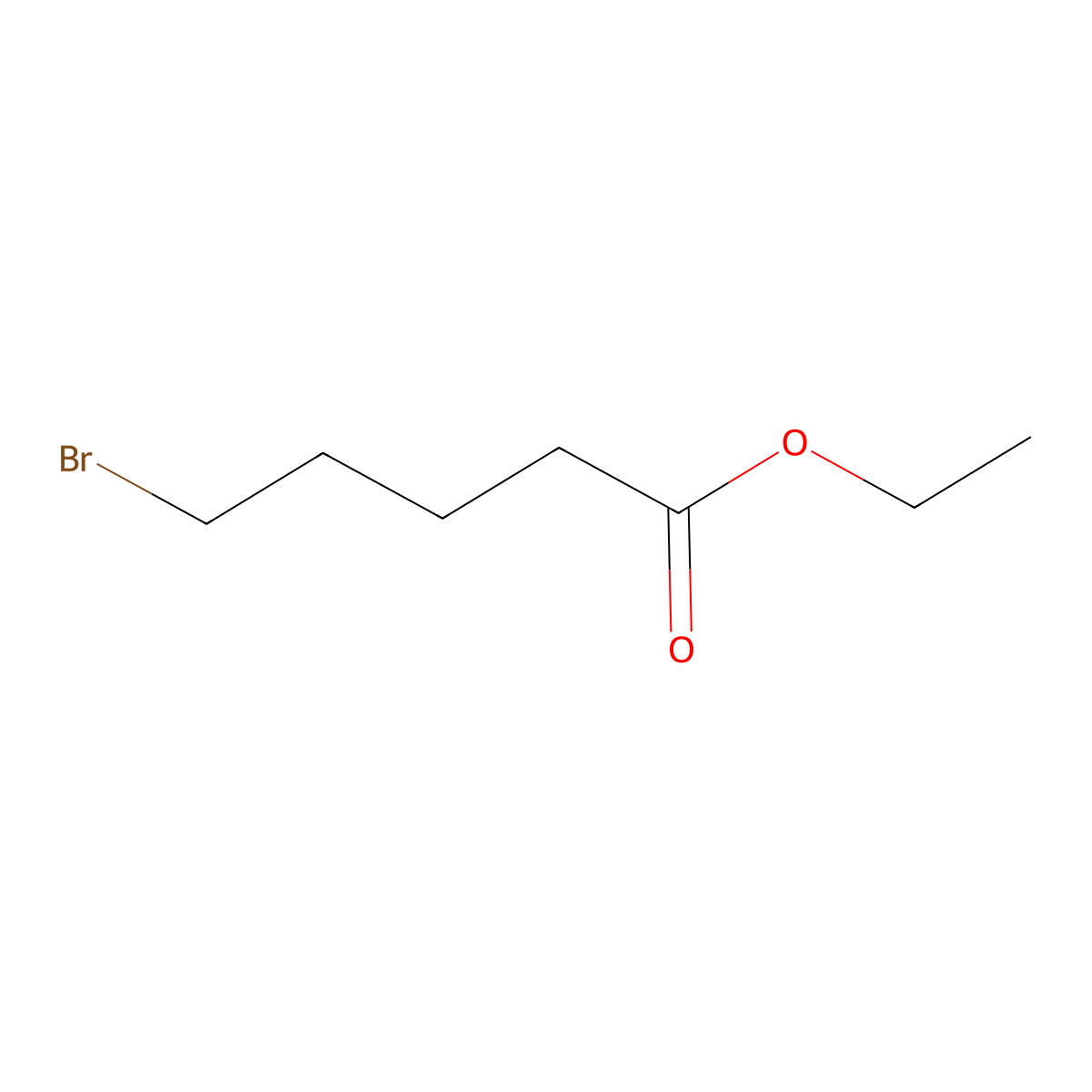 Ethyl 5-bromovalerate molecular structure, CAS 14660-52-7