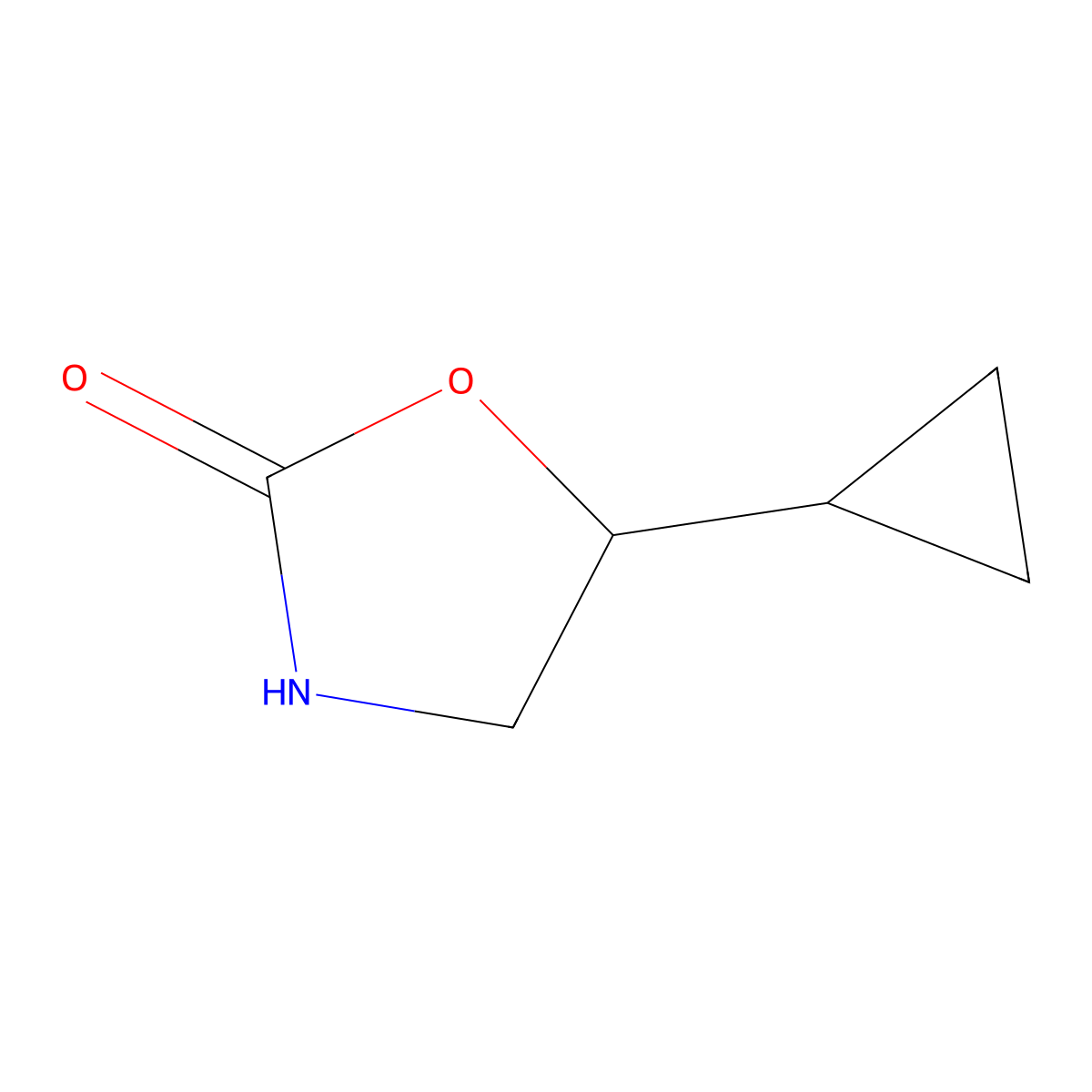 5-Cyclopropyl-1,3-oxazolidin-2-one molecular structure, CAS 1466015-93-9