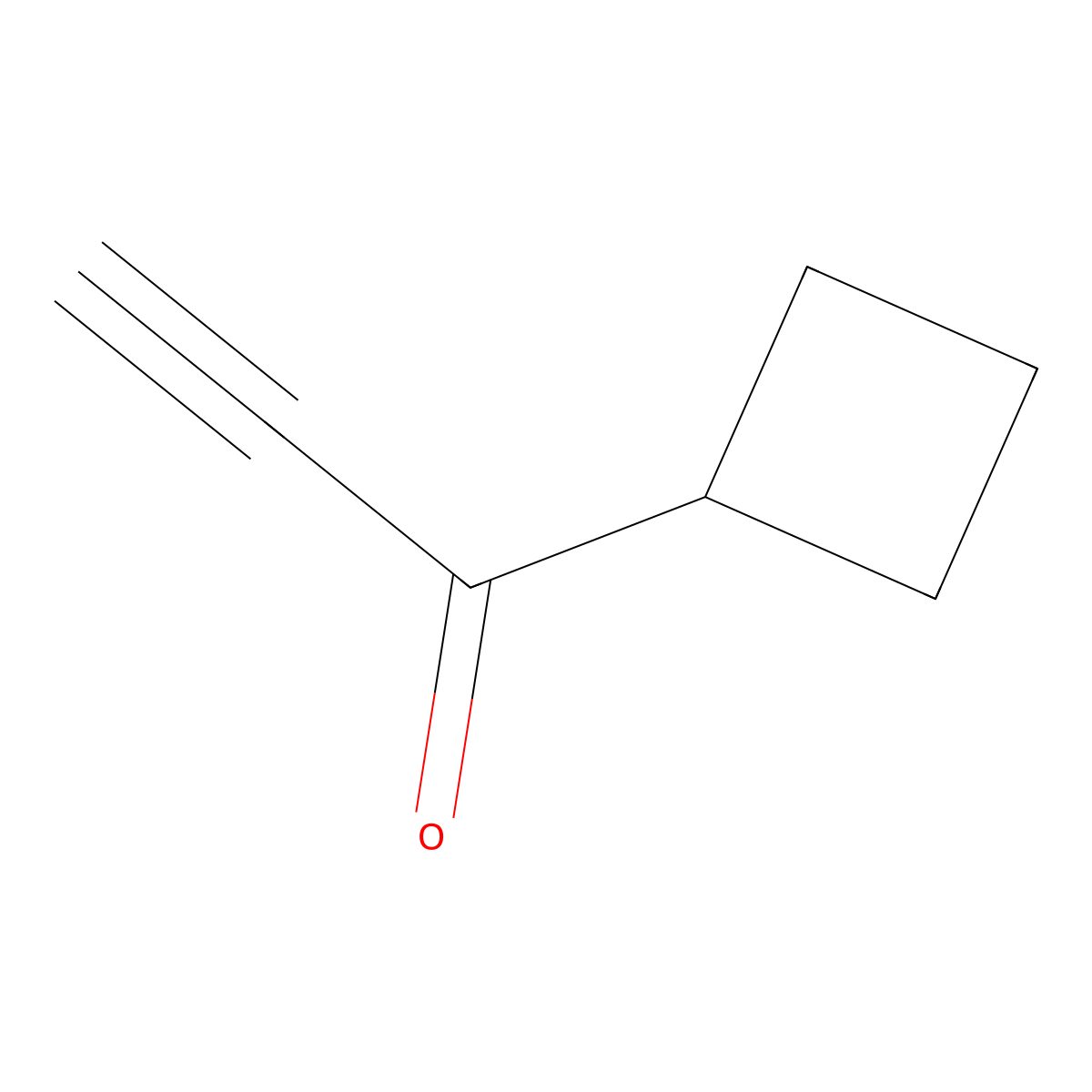1-Cyclobutylprop-2-yn-1-one molecular structure, CAS 1466042-76-1