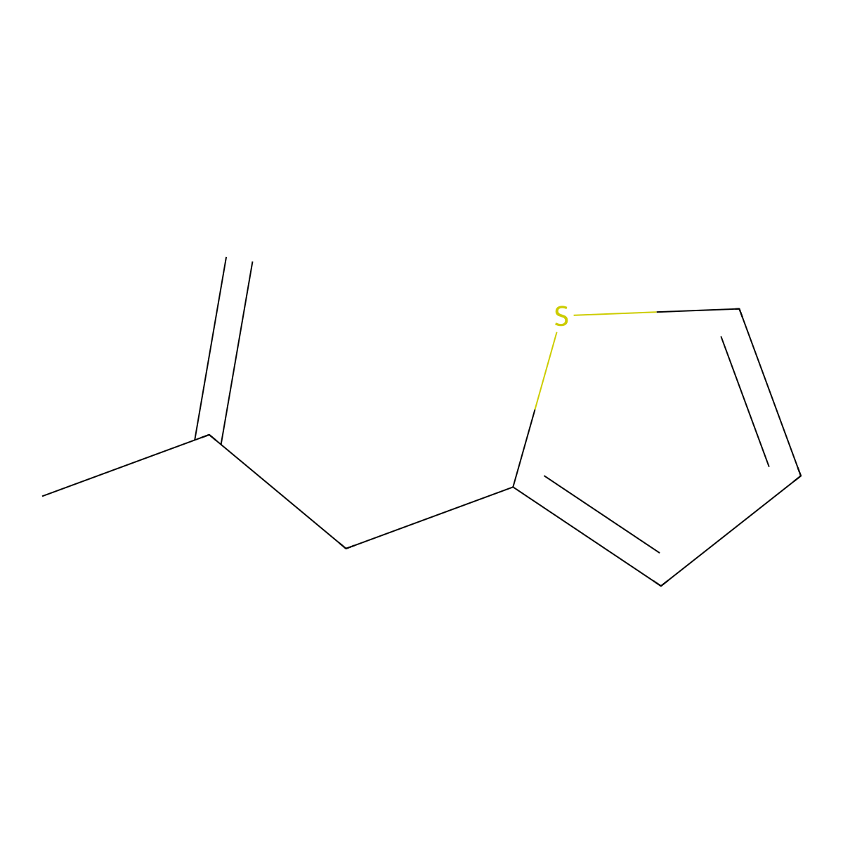 3-(2-Thienyl)-2-methyl-1-propene molecular structure, CAS 146605-46-1