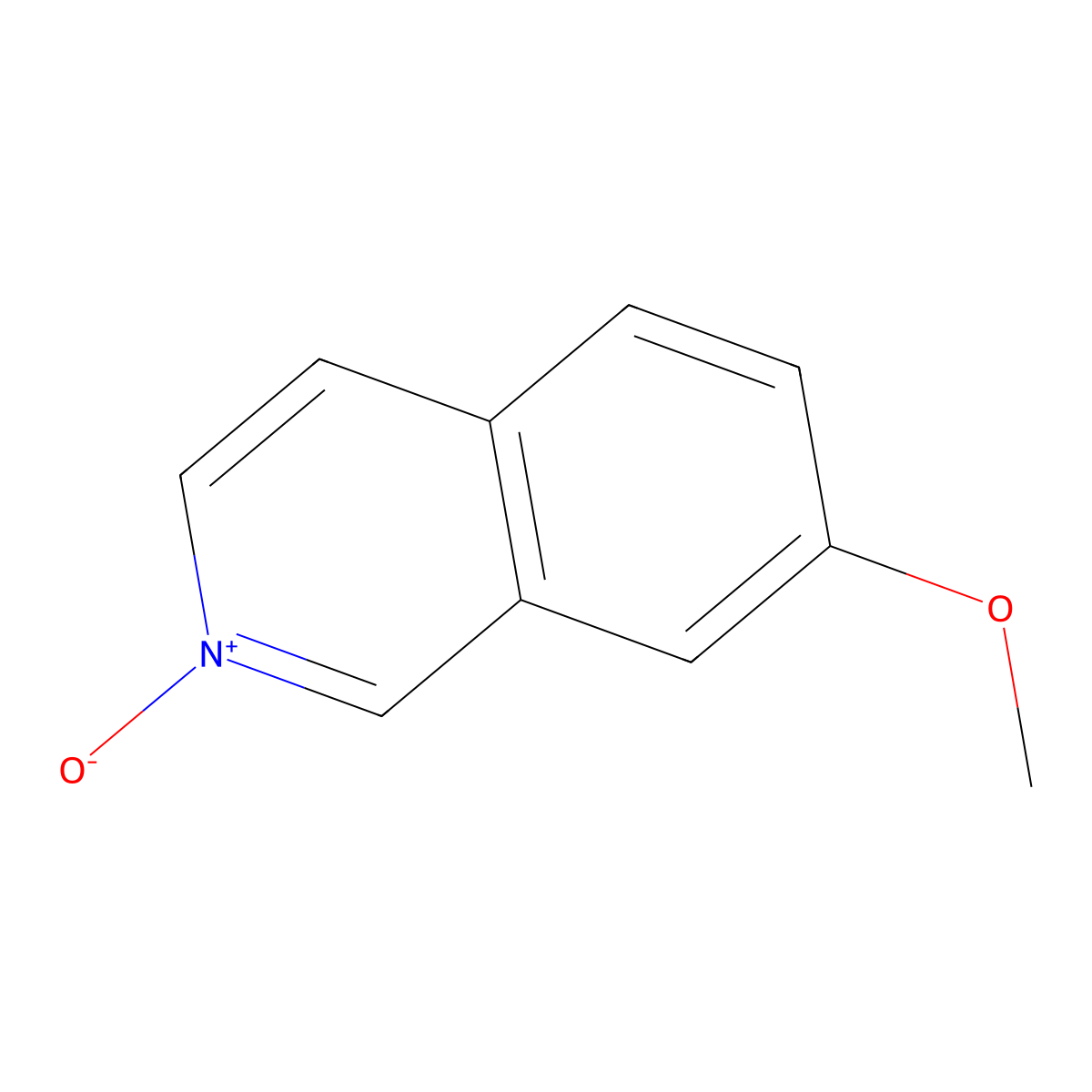 7-Methoxyisoquinoline 2-oxide molecular structure, CAS 146607-34-3