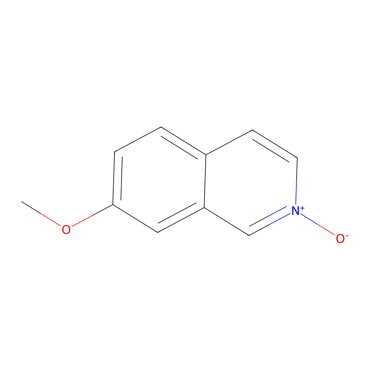 7-Methoxyisoquinoline 2-oxide molecular structure, CAS 146607-34-3