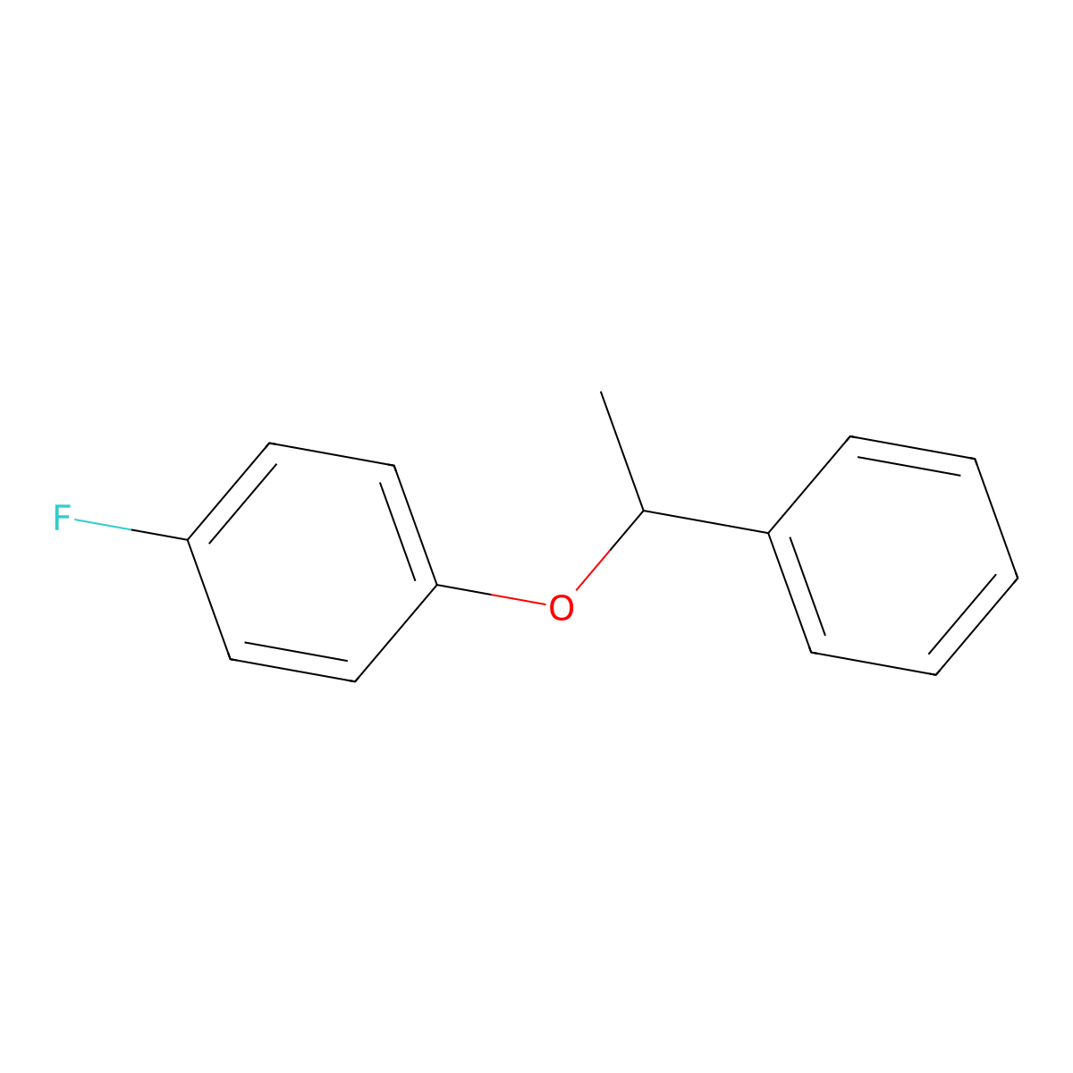 1-Fluoro-4-(1-phenylethoxy)benzene molecular structure, CAS 1466087-71-7