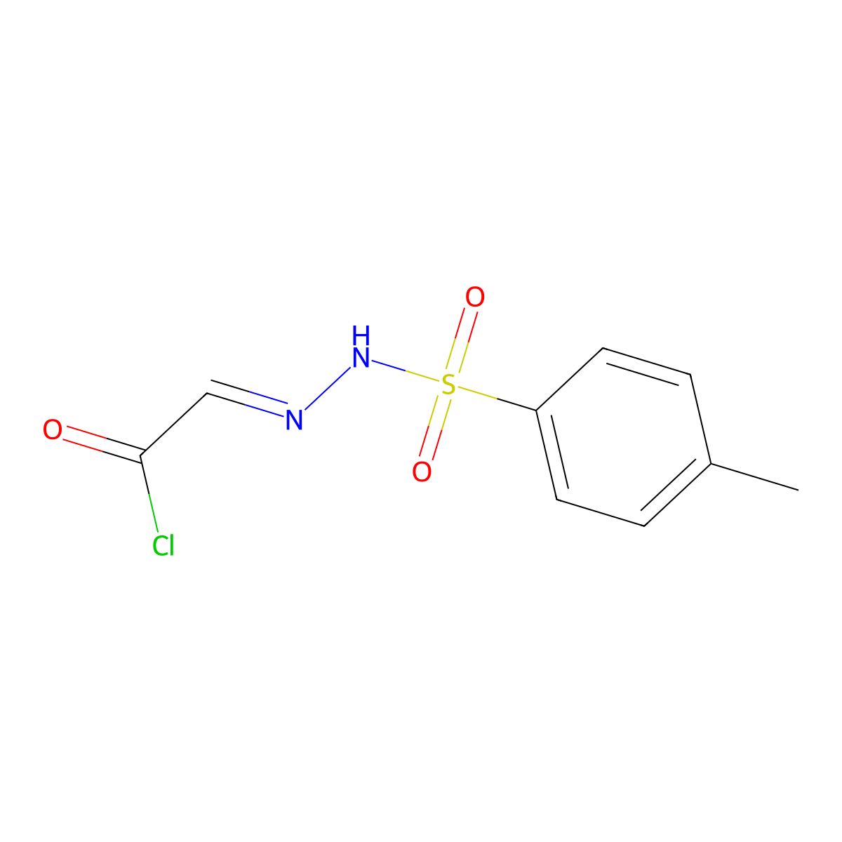 Glyoxylyl Chloride p-toluenesulfonylhydrazone molecular structure, CAS 14661-69-9
