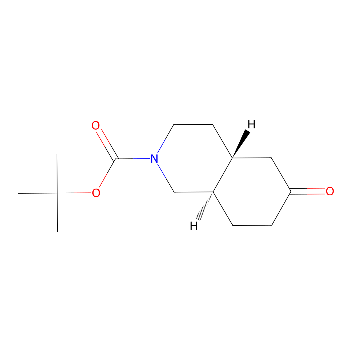 trans-tert-Butyl 6-oxooctahydroisoquinoline-2(1H)-carboxylate molecular structure, CAS 146610-24-4