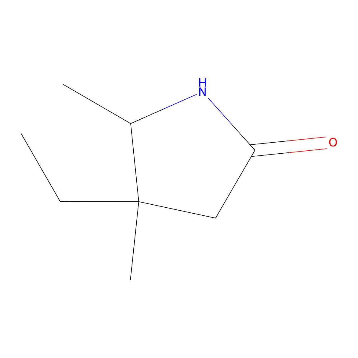 4-Ethyl-4,5-dimethylpyrrolidin-2-one molecular structure, CAS 1466103-53-6