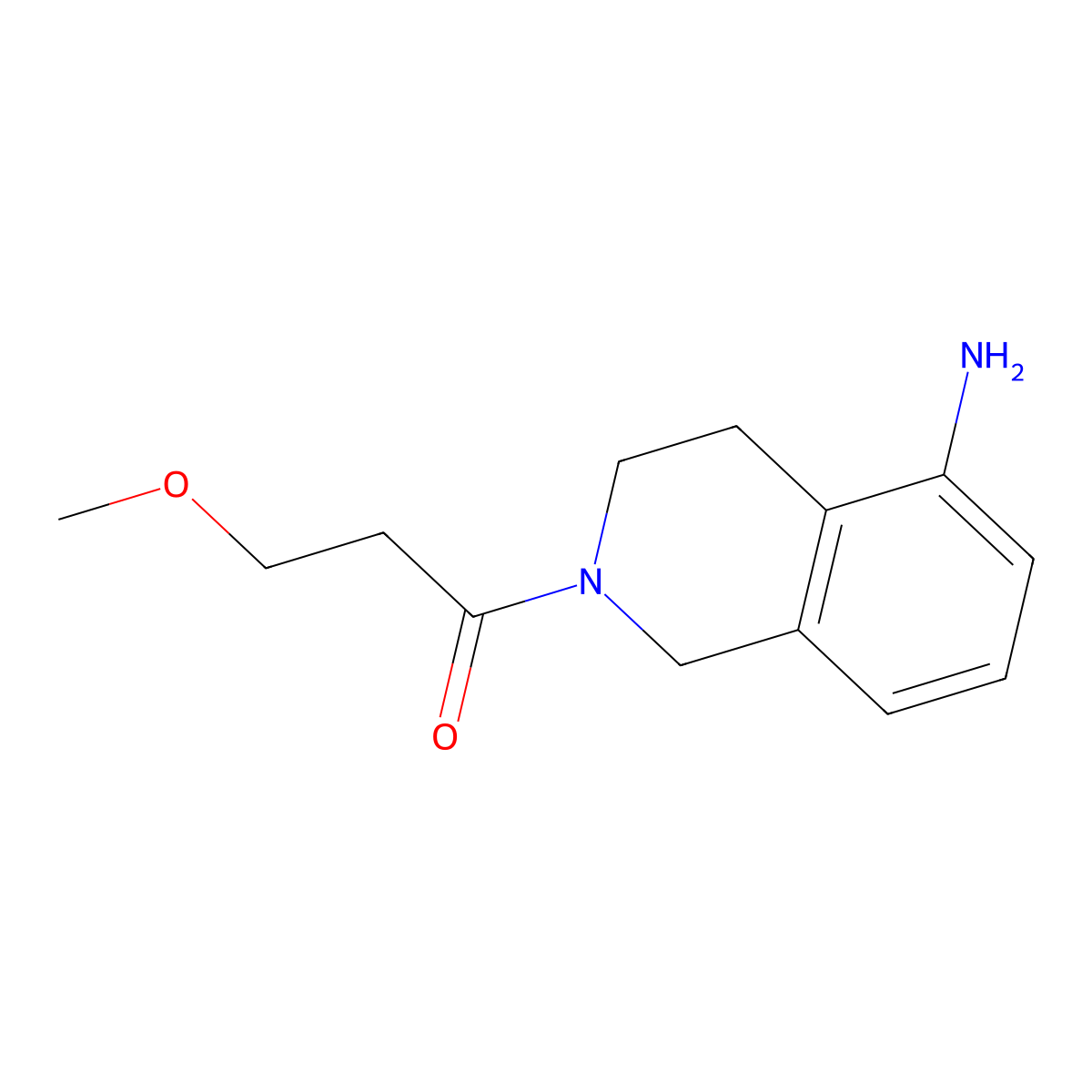 1-(5-Amino-3,4-dihydroisoquinolin-2(1h)-yl)-3-methoxypropan-1-one molecular structure, CAS 1466121-31-2
