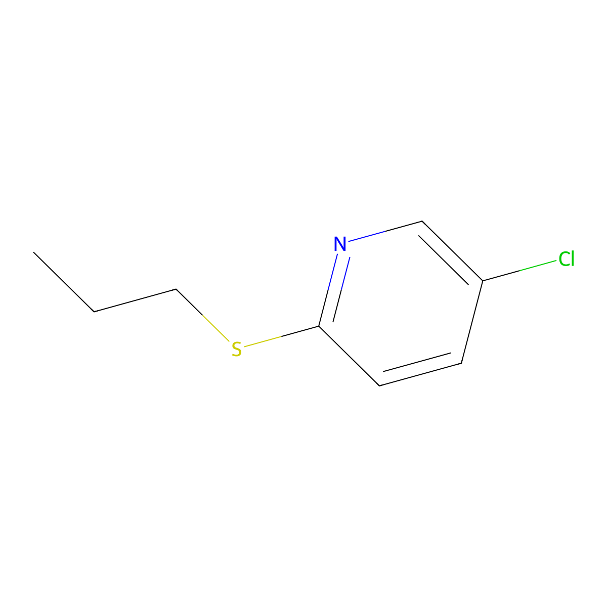 5-Chloro-2-(propylthio)pyridine molecular structure, CAS 1466129-49-6