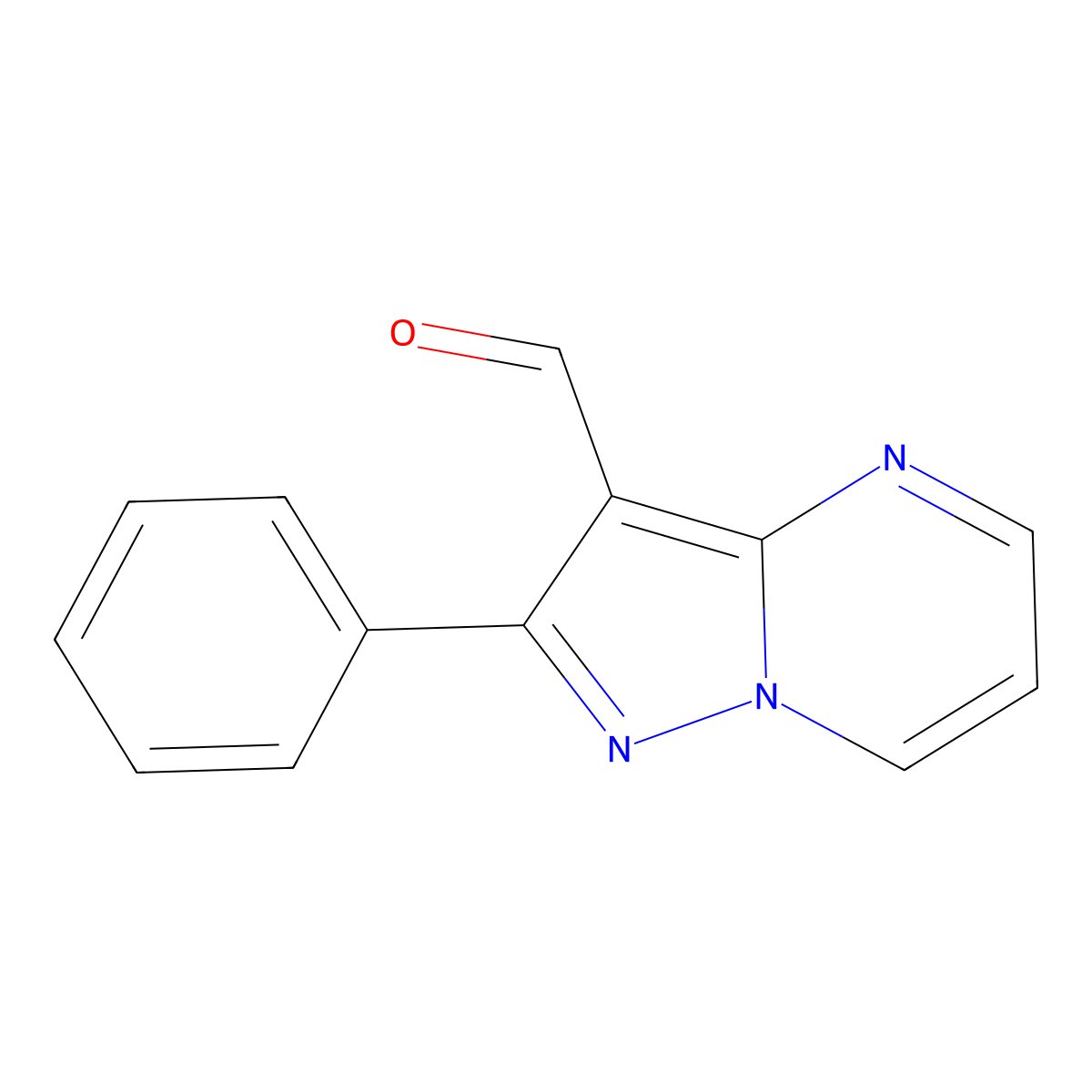 2-Phenylpyrazolo[1,5-a]pyrimidine-3-carbaldehyde molecular structure, CAS 1466131-14-5