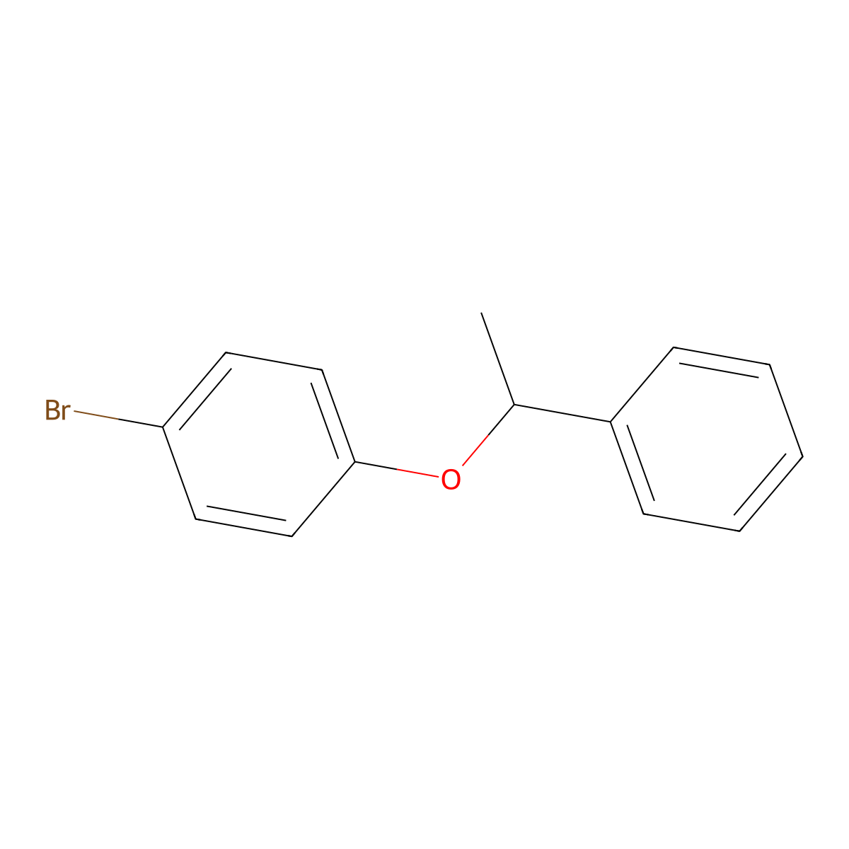 1-Bromo-4-(1-phenylethoxy)benzene molecular structure, CAS 1466134-66-6