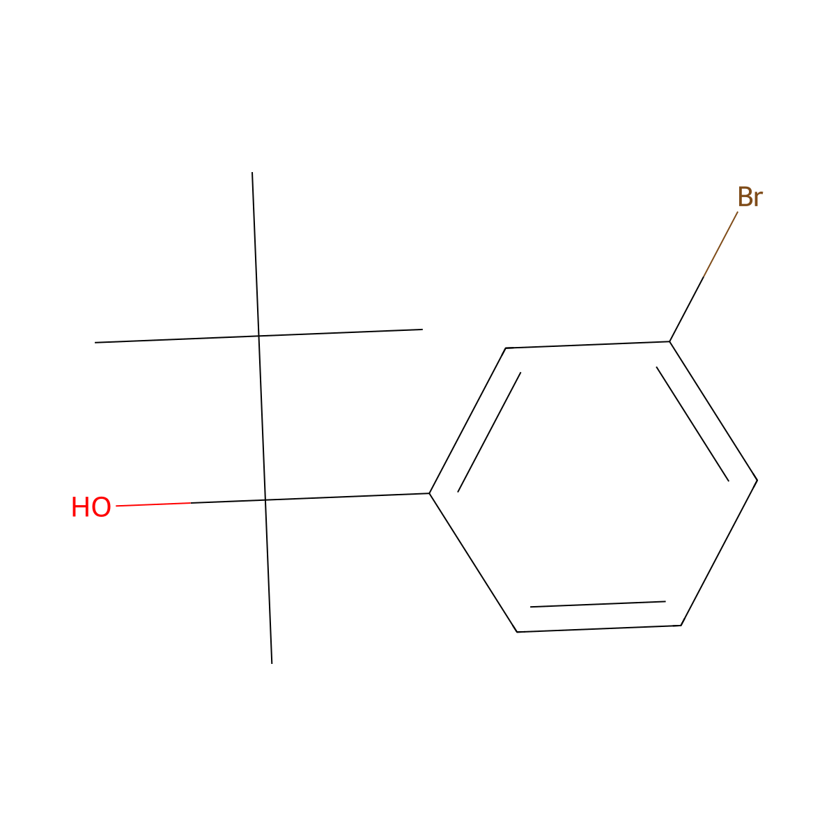 3-Bromo-alpha-(1,1-dimethylethyl)-alpha-methylbenZenemethanol molecular structure, CAS 1466178-88-0
