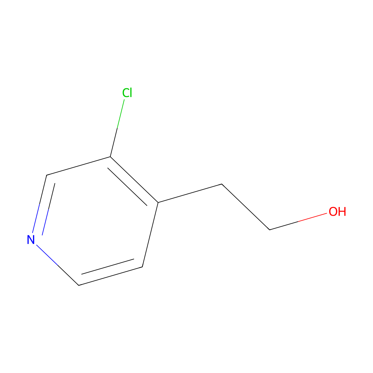 2-(3-Chloropyridin-4-yl)ethan-1-ol molecular structure, CAS 1466180-25-5