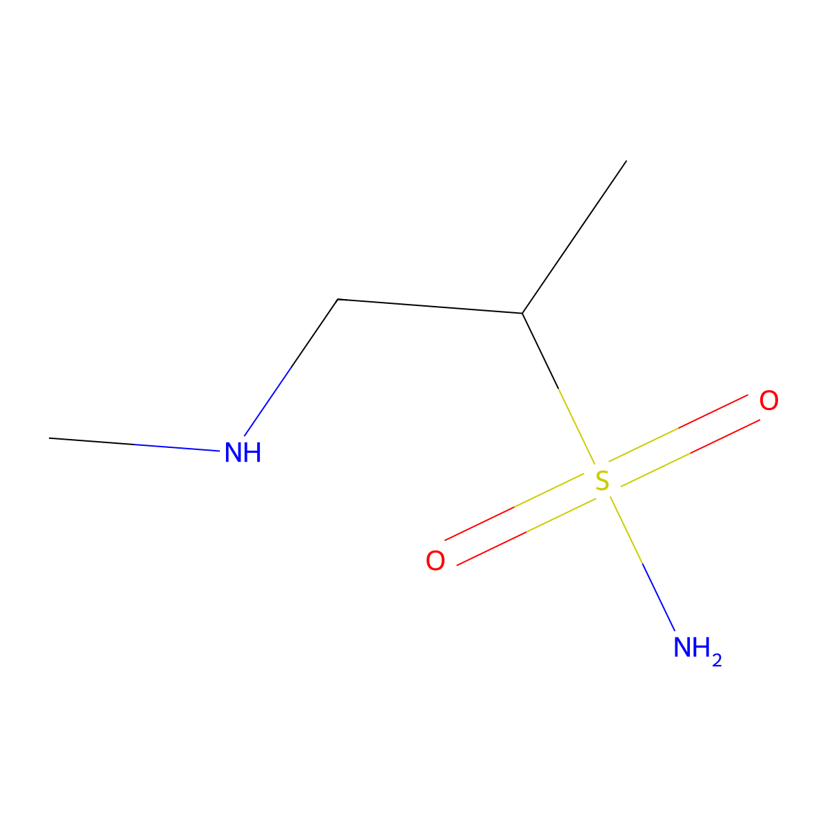 1-(Methylamino)propane-2-sulfonamide molecular structure, CAS 1466208-92-3