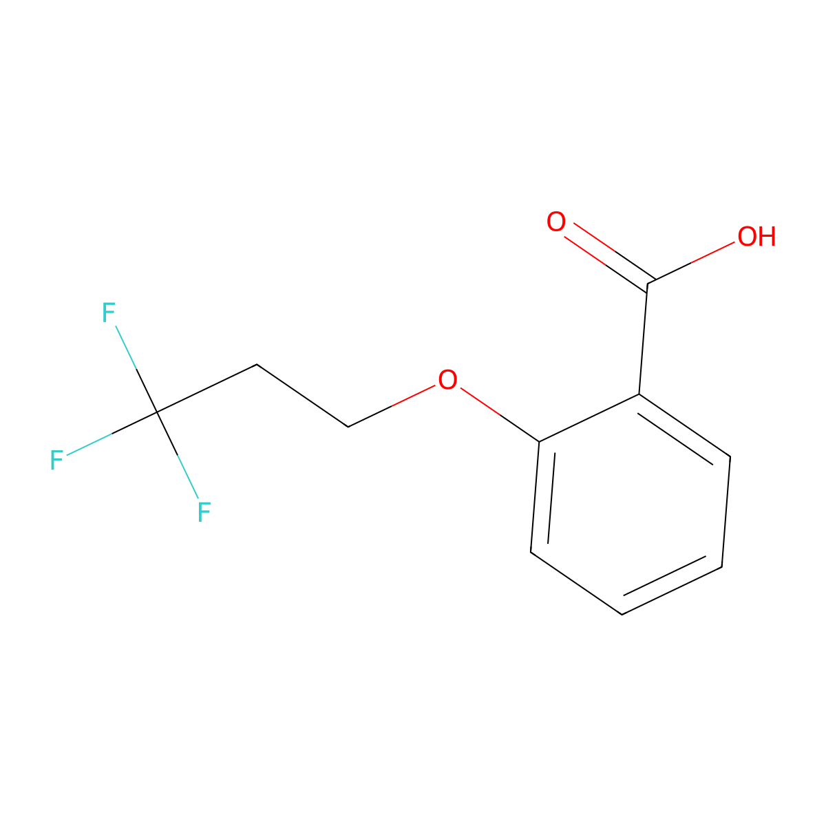 2-(3,3,3-Trifluoropropoxy)benzoic acid molecular structure, CAS 1466241-74-6