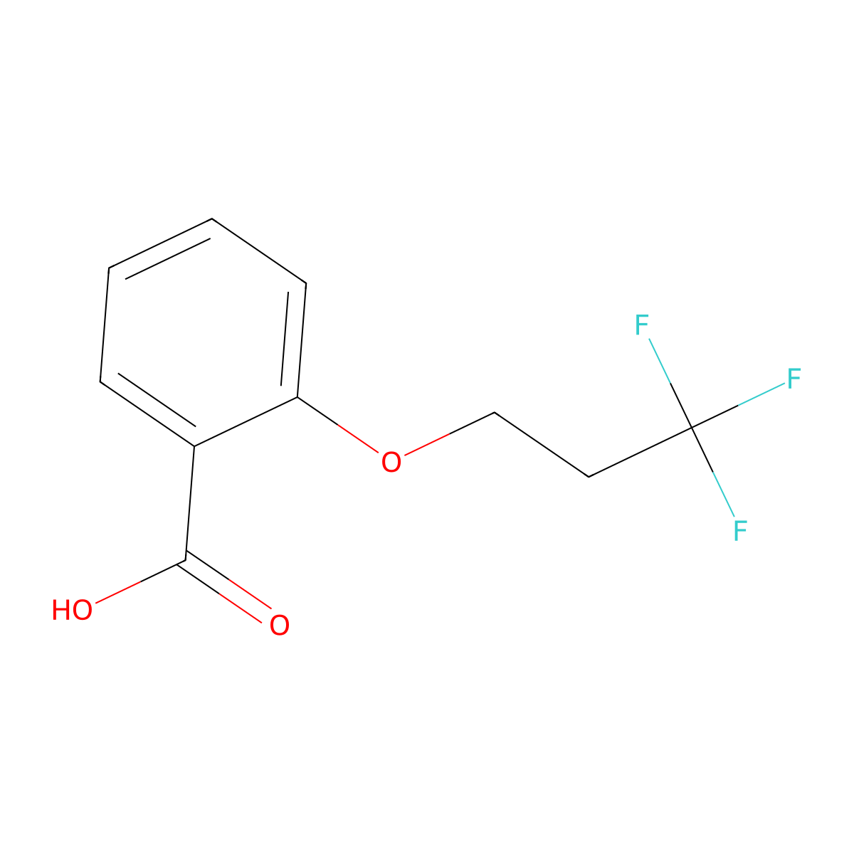 2-(3,3,3-Trifluoropropoxy)benzoic acid molecular structure, CAS 1466241-74-6
