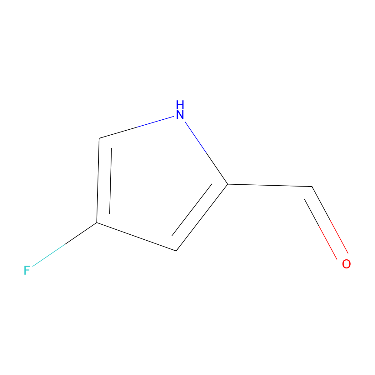 4-Fluoro-1H-pyrrole-2-carbaldehyde molecular structure, CAS 1466250-56-5
