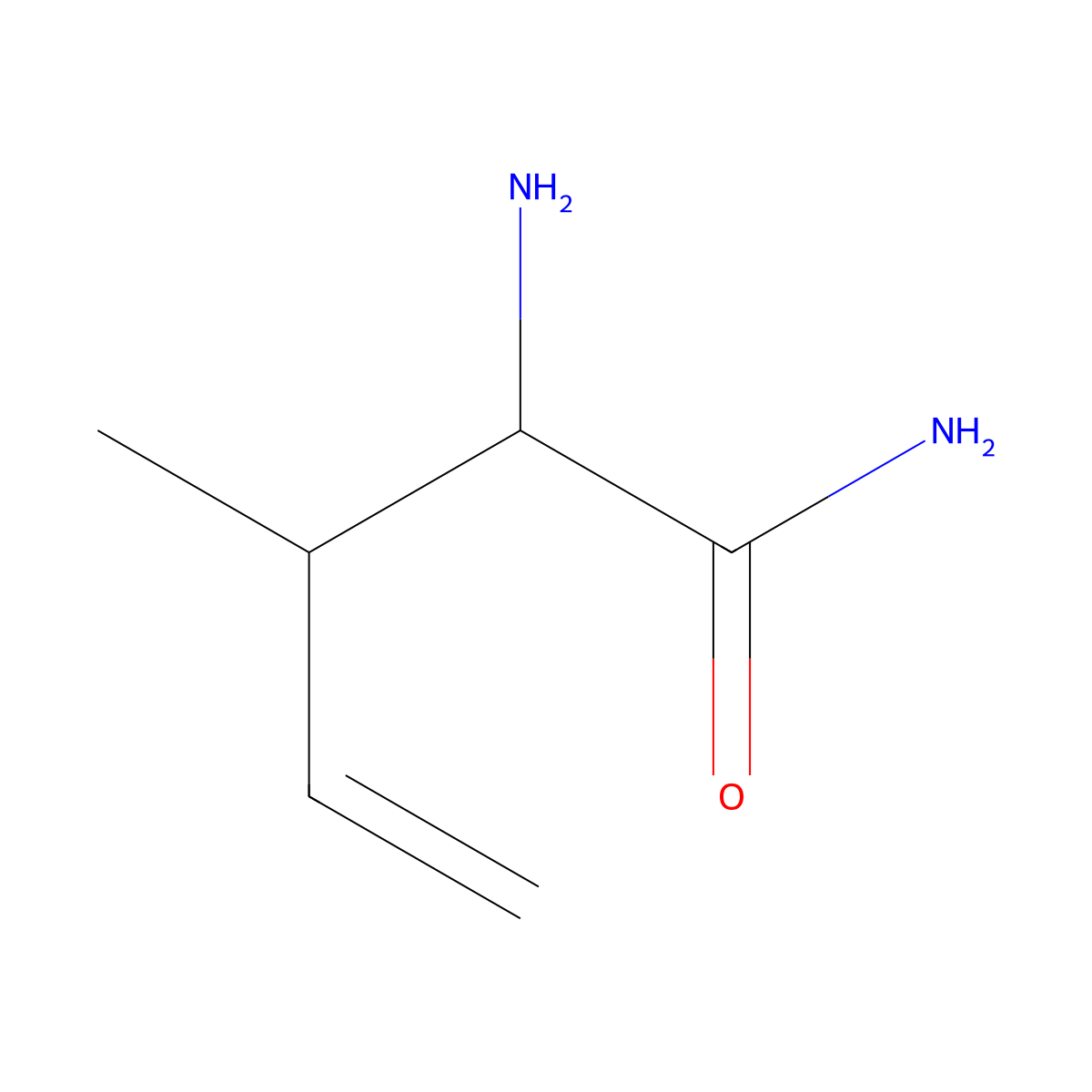 2-Amino-3-methylpent-4-enamide molecular structure, CAS 1466252-62-9