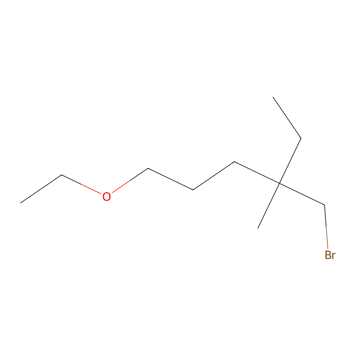 4-(Bromomethyl)-1-ethoxy-4-methylhexane molecular structure, CAS 1466253-86-0
