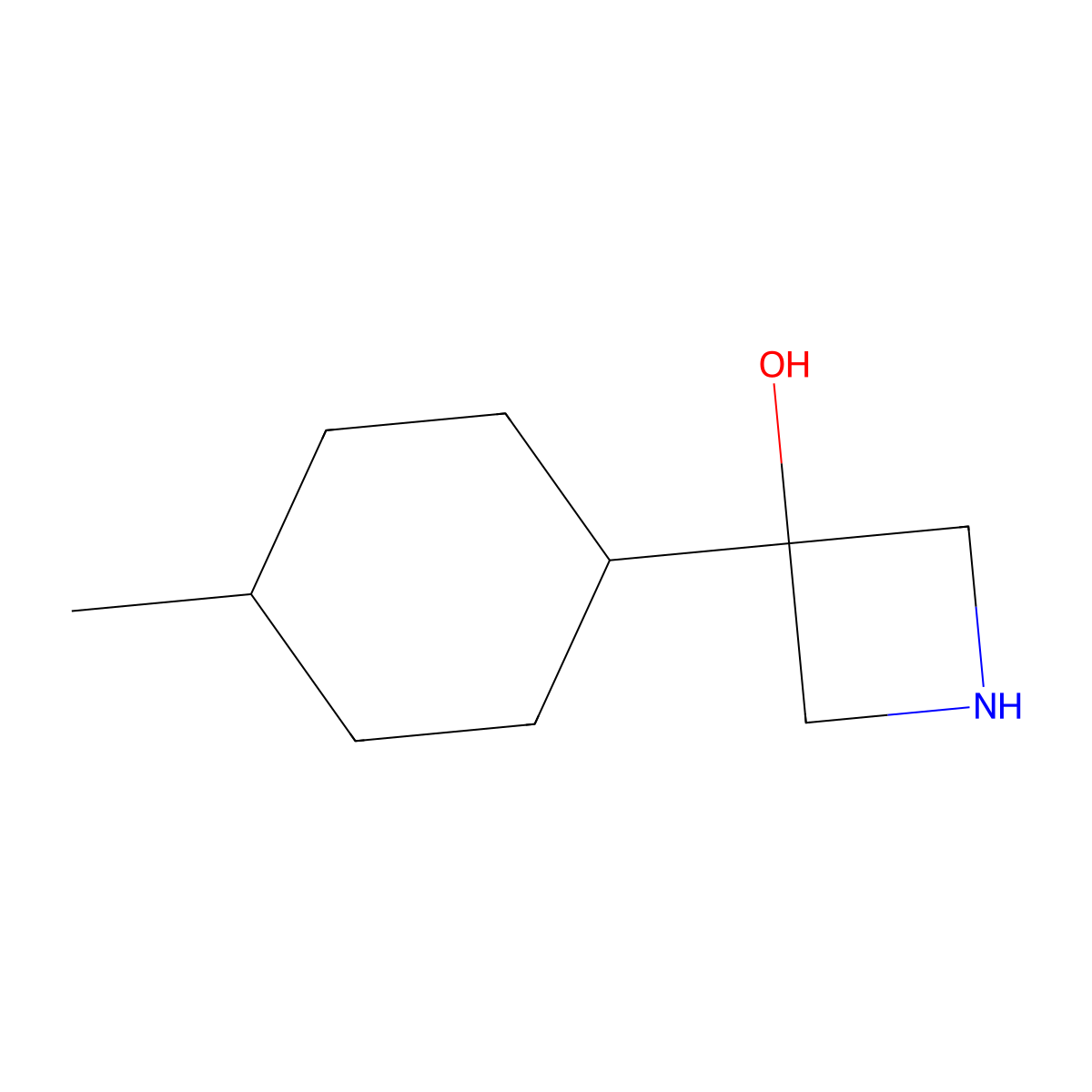 3-(4-Methylcyclohexyl)azetidin-3-ol molecular structure, CAS 1466267-64-0