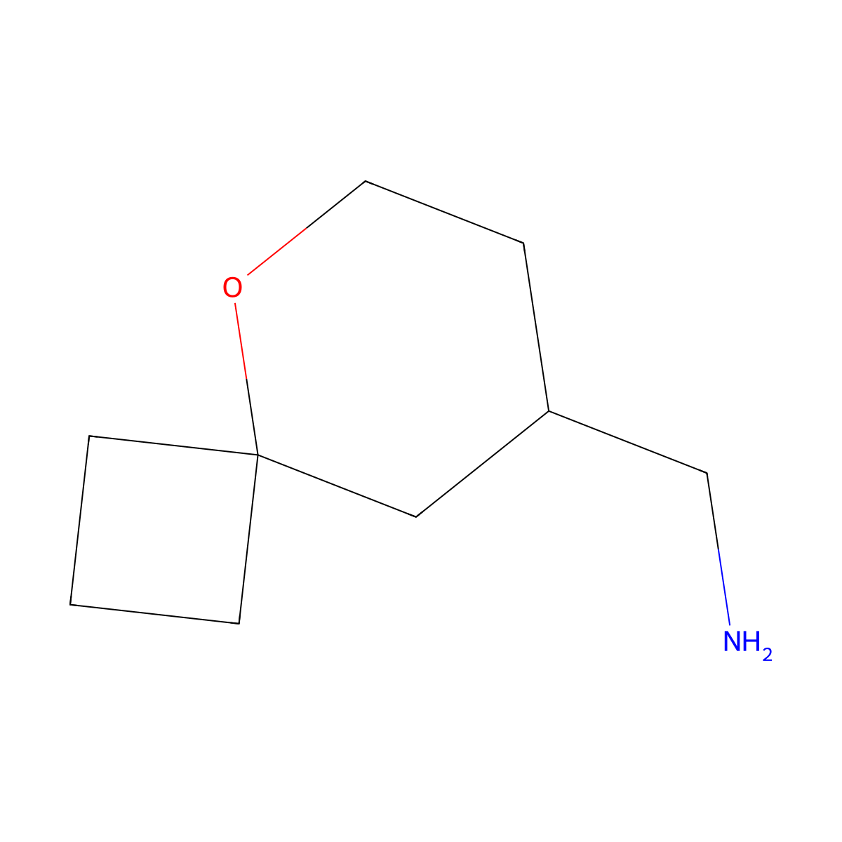 {5-Oxaspiro[3.5]nonan-8-yl}methanamine molecular structure, CAS 1466289-20-2